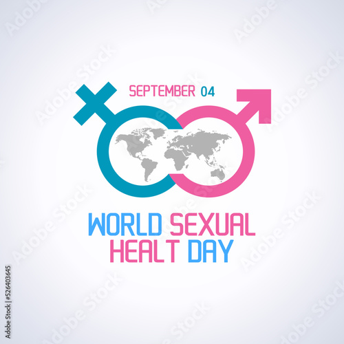 vector graphic of world sexual health day good for world sexual health day celebration. flat design. flyer design.flat illustration.