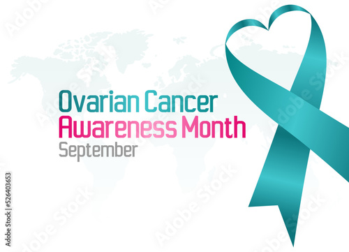 vector graphic of ovarian cancer awareness month good for ovarian cancer awareness month celebration. flat design. flyer design.flat illustration.