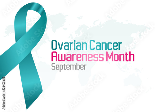 vector graphic of ovarian cancer awareness month good for ovarian cancer awareness month celebration. flat design. flyer design.flat illustration. photo