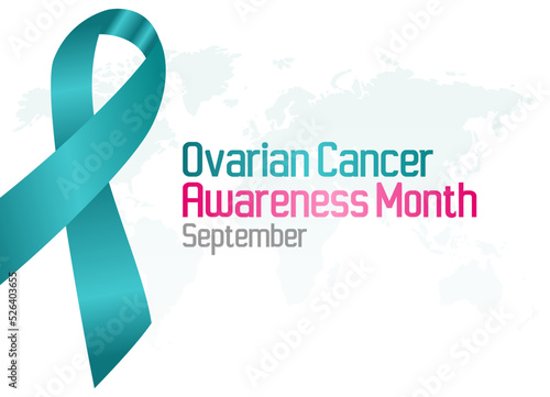vector graphic of ovarian cancer awareness month good for ovarian cancer awareness month celebration. flat design. flyer design.flat illustration.