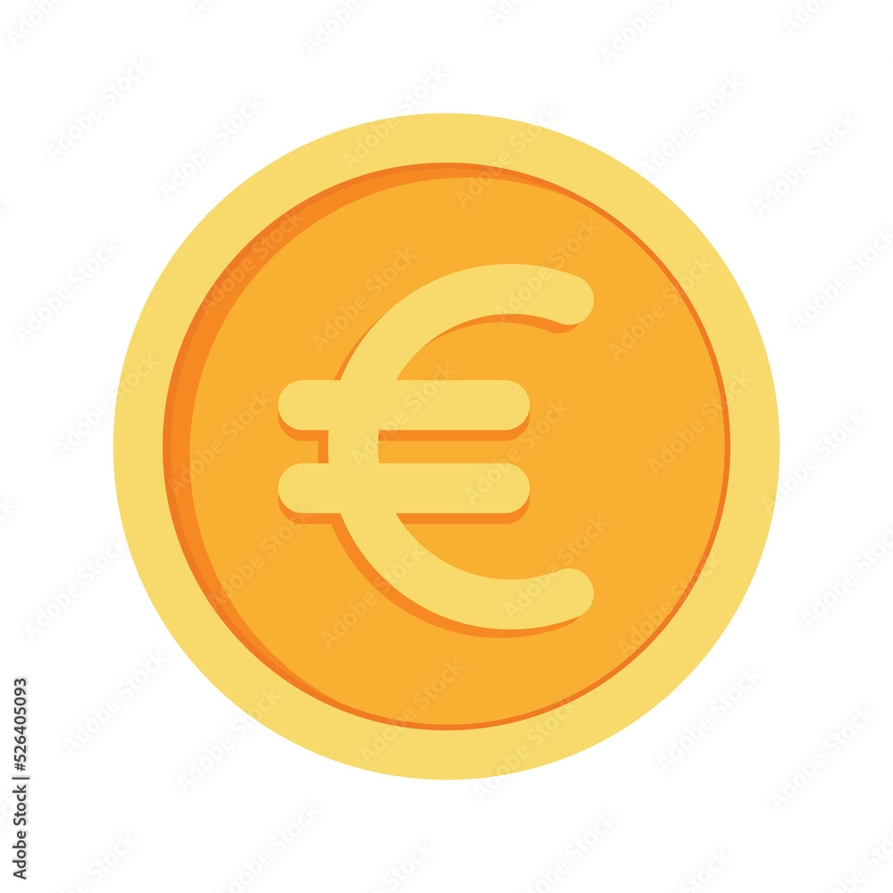 Animated Euro Coin Icon Clipart for Business and Finance Money Elements Vector Illustration Animated Euro Coin Icon Clipart for Business and Finance Money Elements Vector Illustration
