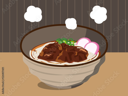 肉うどん　背景あり　4:3