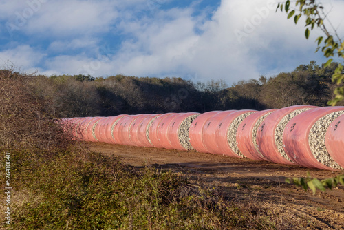 round cotton bales