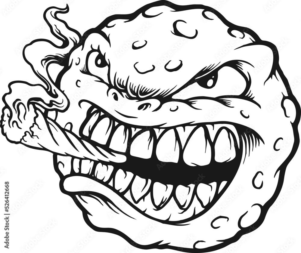Biscuit Weed Cannabis Smoking Silhouette Vector illustrations for your ...