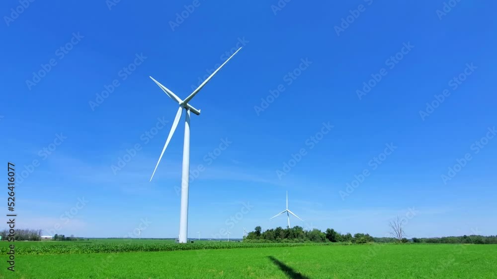 Green energy wind turbine farms in Ontario Canada produce clean energy and replace coal industry. Green energy wind turbine farms in Ontario Canada produce clean energy and replace coal industry.