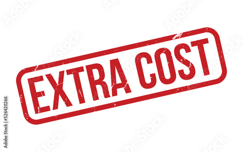 Extra Cost Rubber Stamp Seal Vector