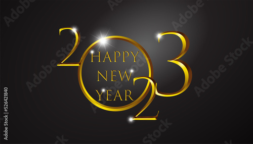 idea and concept think Creativity modern 2023 Happy New Year posters set. Design templates with logo 2023 for celebration and season decoration. minimalistic trendy backgrounds