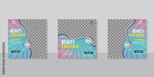Beauty Spa salon Social Media Post Design