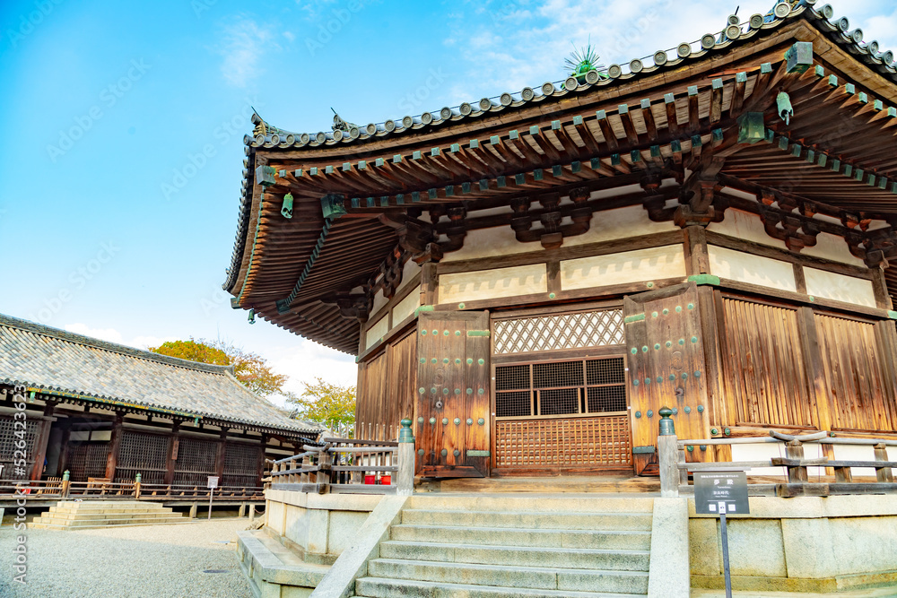 Horyuji Temple Yumedono, travel, Original scenery Stock Photo | Adobe Stock