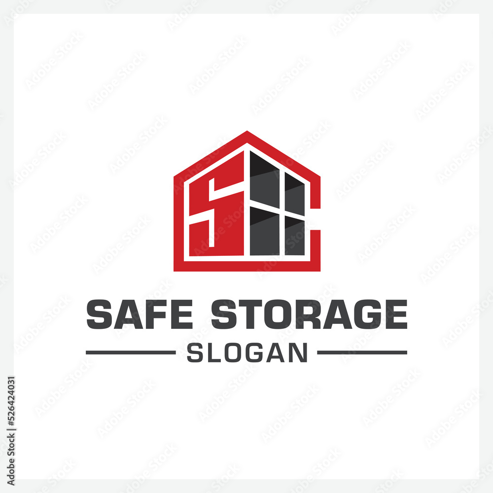storage logo design illustration for business