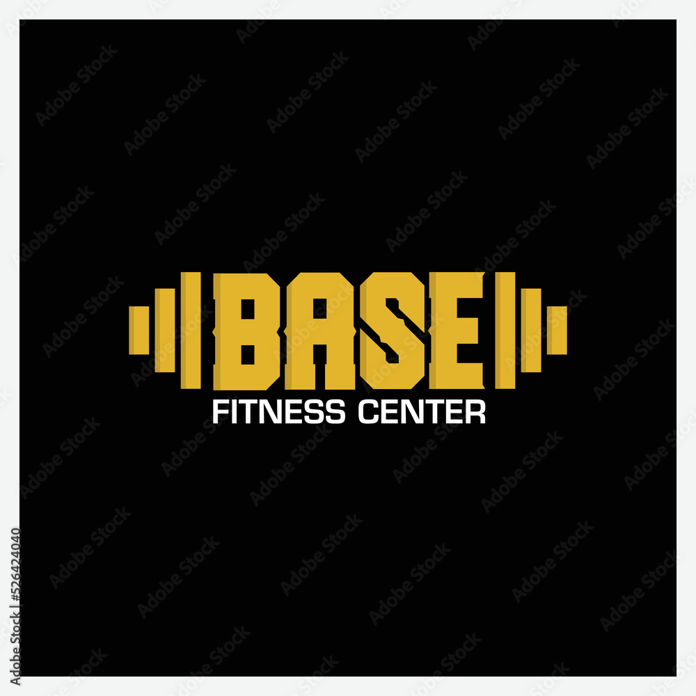 fitness center logo design template