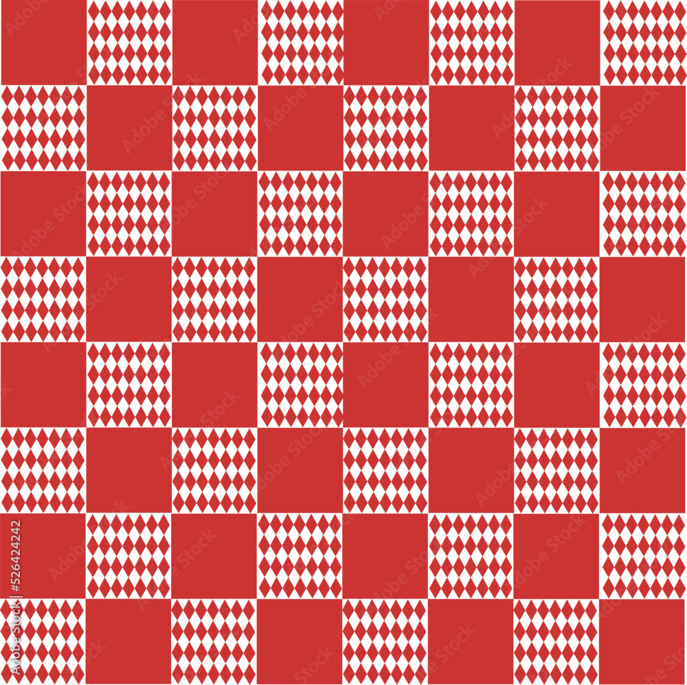Beautifully patterned background square abstract for decorative plaid, argyle cloth, red gingham.