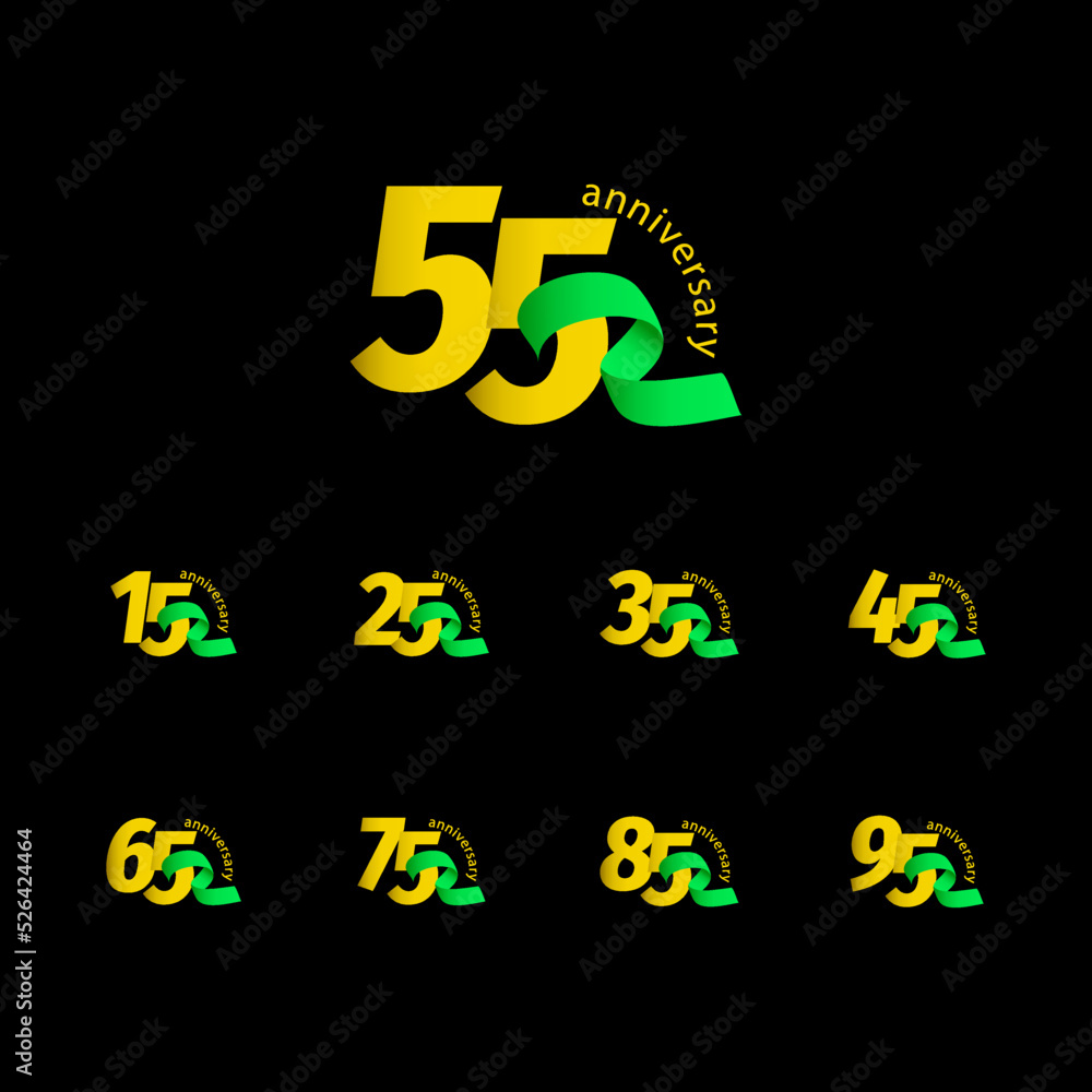 55 Year Anniversary Celebration Vector Template Design Illustration 55 Year Anniversary Celebration Vector Template Design Illustration