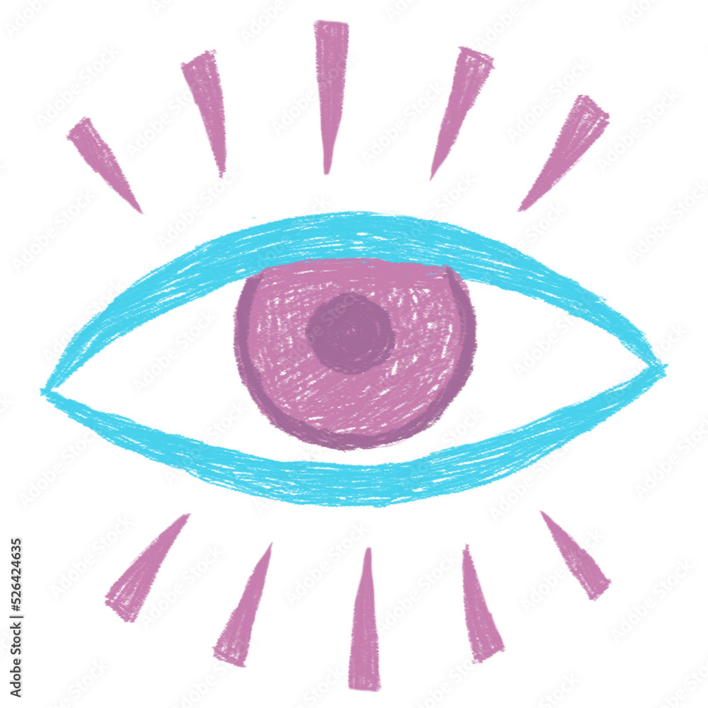 Cartoon handdrawn eye Stock Illustration Adobe Stock