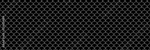 silhouette fish scale seamless pattern vector