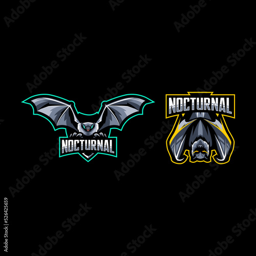 Bundle nocturnal logo sport design
