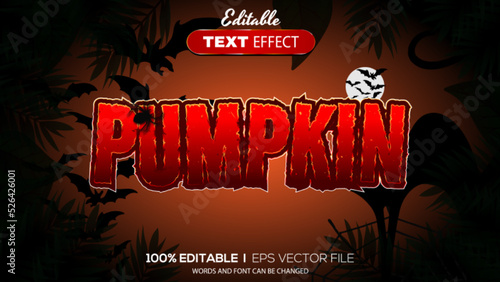 3D halloween text effect - Editable text effect
