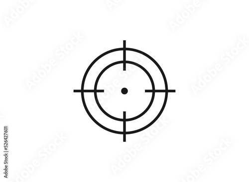 target line icon, outline vector logo illustration, linear pictogram isolated on white.