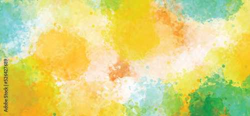 bright Abstract watercolor drawing on a paper image  © Pixel Park