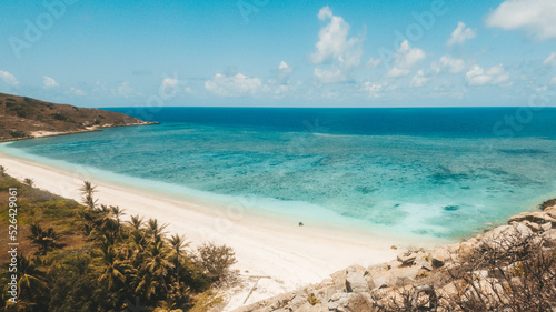 Postcard picture of coconut beach, Lizard Island.
