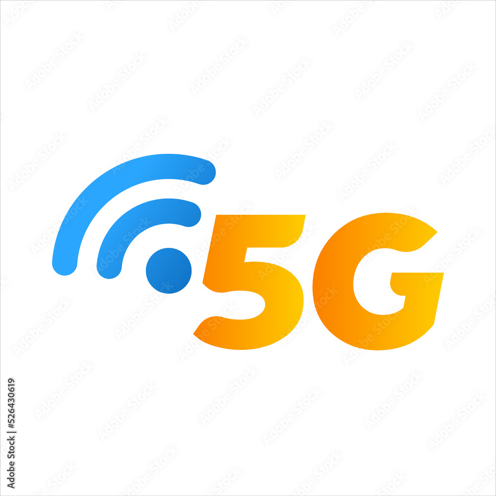 5G icon vector logo isolated on white background 5G icon vector logo isolated on white background