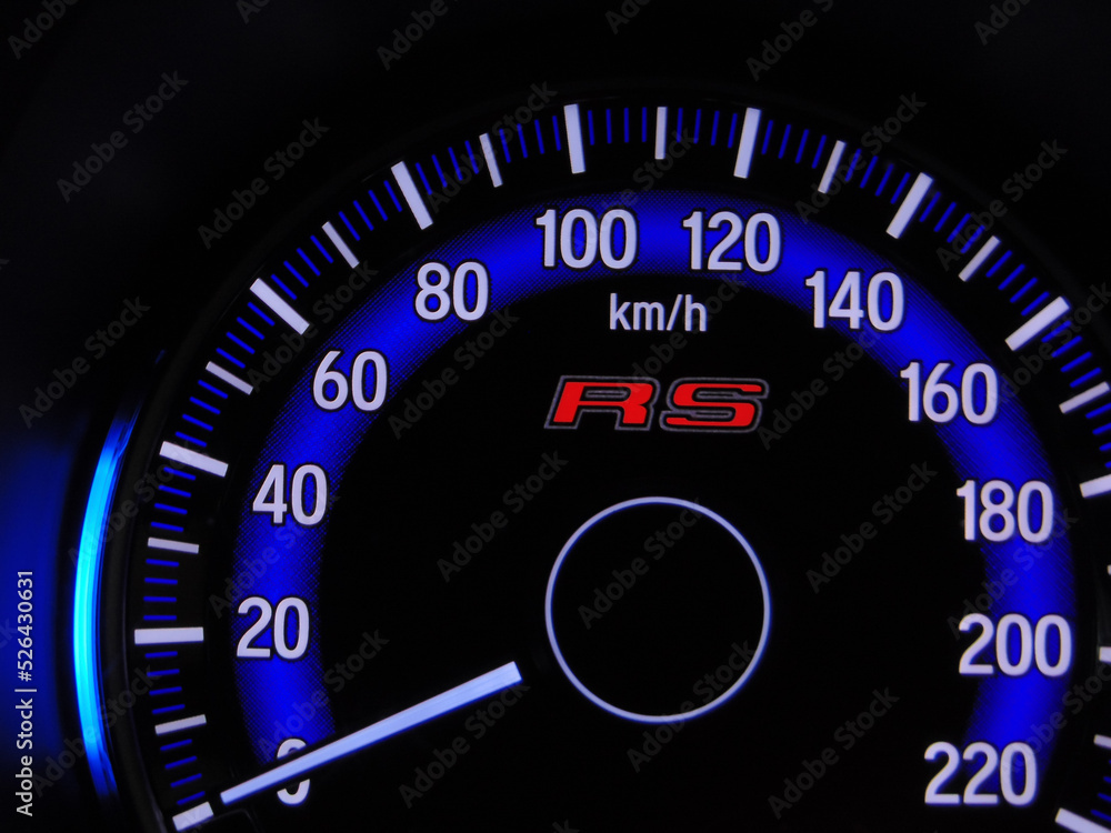 speedometer on black background speedometer on black background