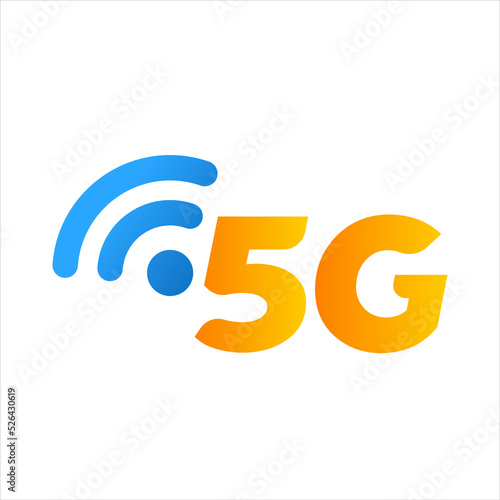 5G icon vector logo isolated on white background