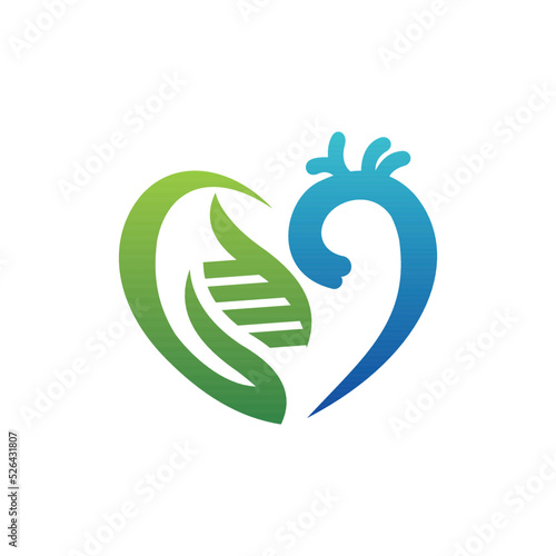 Love DNA Aorta Genetic Medical Logo, Aorta DNA Medical Icon Logo Design Template, Hearth DNA Aorta Medical Logo, Aorta DNA Medical Simple Logo	