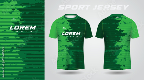 green shirt sport jersey design photo