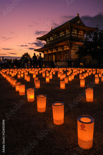 平城京　天平たなばた祭り　夕暮れの燈花会 photo