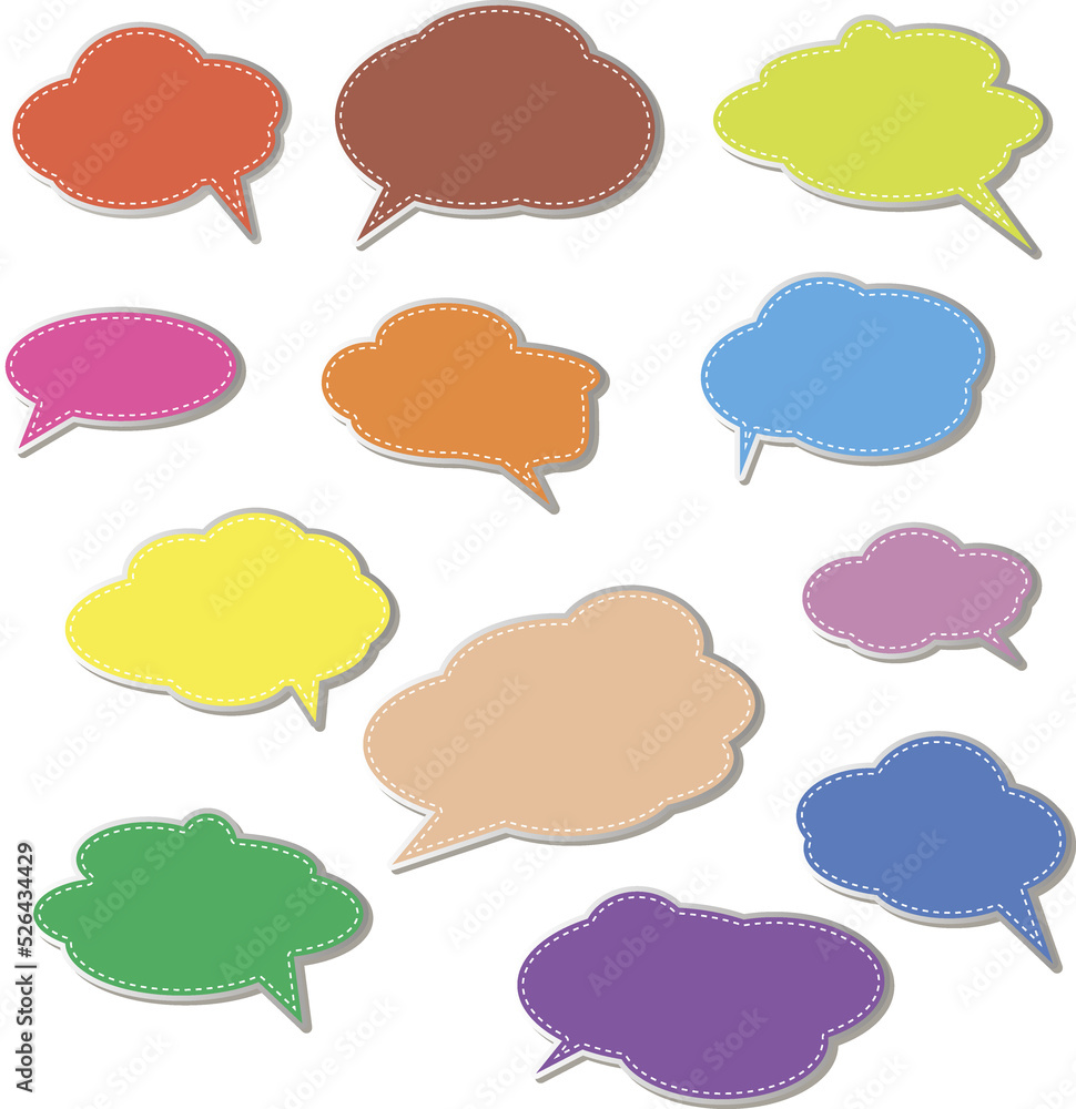 Bubble comic speech set Bubble comic speech set