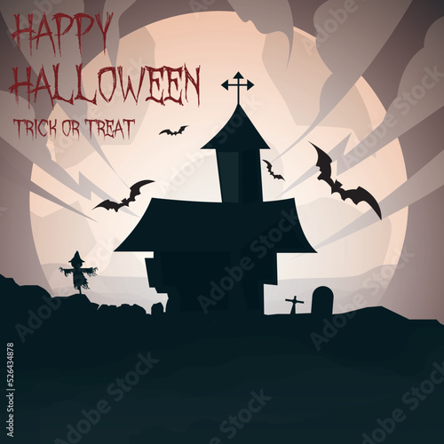 halloween background. suitable for greeting when celebrating Halloween events. 