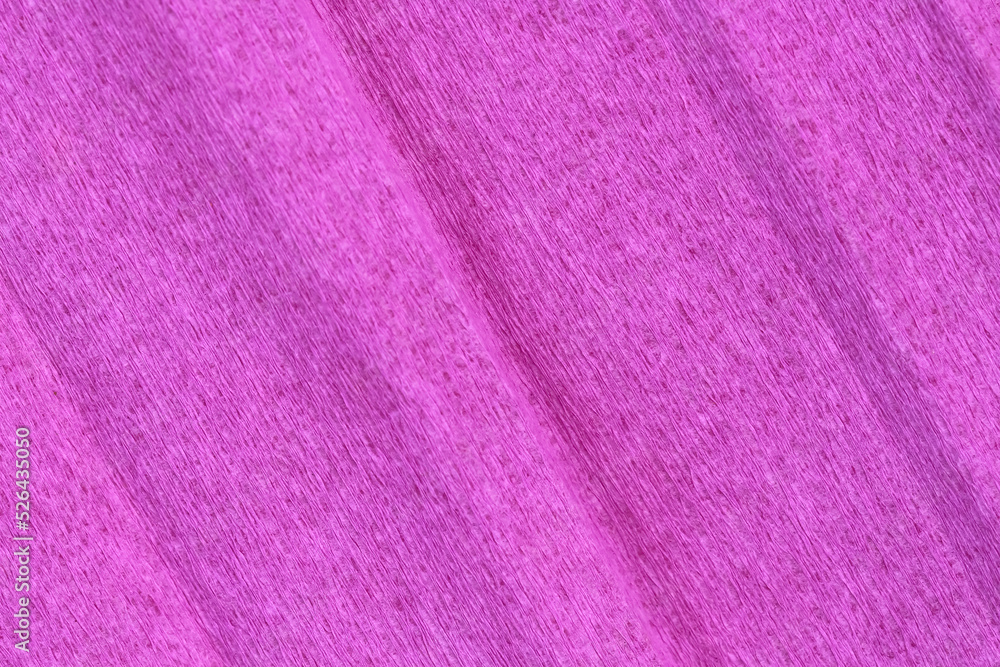Fototapeta premium Pink crumpled paper texture sweet patterns blank background