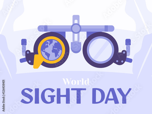 World Sight Day Concept. Flat Illustration