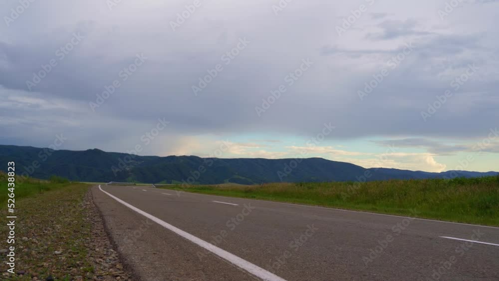 Mountain road. beautiful view of the road in the mountains. empty road Mountain road. beautiful view of the road in the mountains. empty road