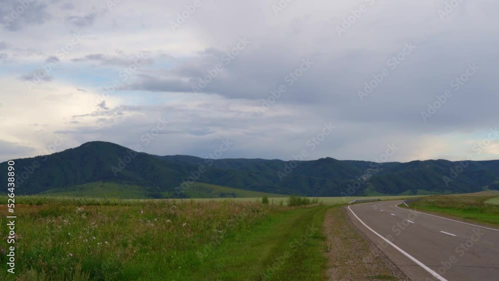 Mountain road. beautiful view of the road in the mountains. empty road Mountain road. beautiful view of the road in the mountains. empty road