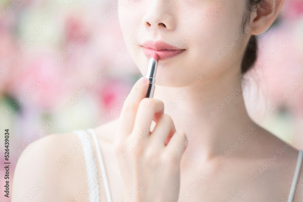 化粧・口紅・女性 化粧・口紅・女性
