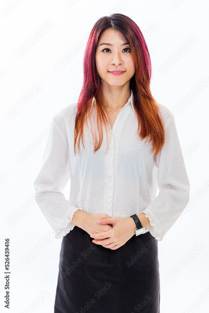 Asian woman in casual business attire Asian woman in casual business attire