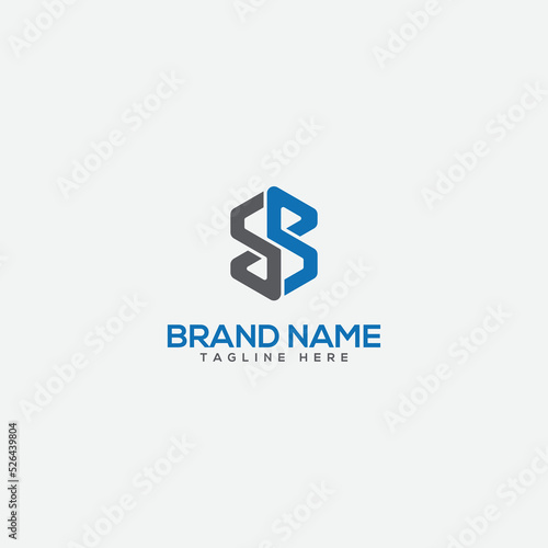 BB letter logo. SS letter logo template vector. eps