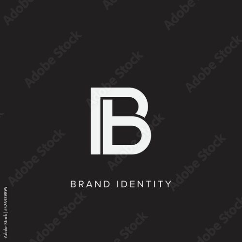 Monogram Letter BP PB Logo Design , Creative and Minimalist Logotype. photo