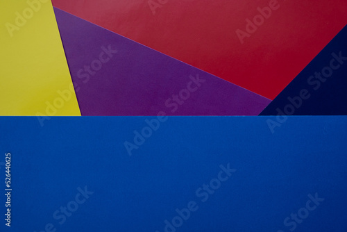 Abstract paper is a colorful background, a creative design for pastel wallpaper. Yellow, red, purple, blue colors.