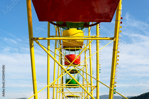 Ferris wheel. entertainment in the children's park