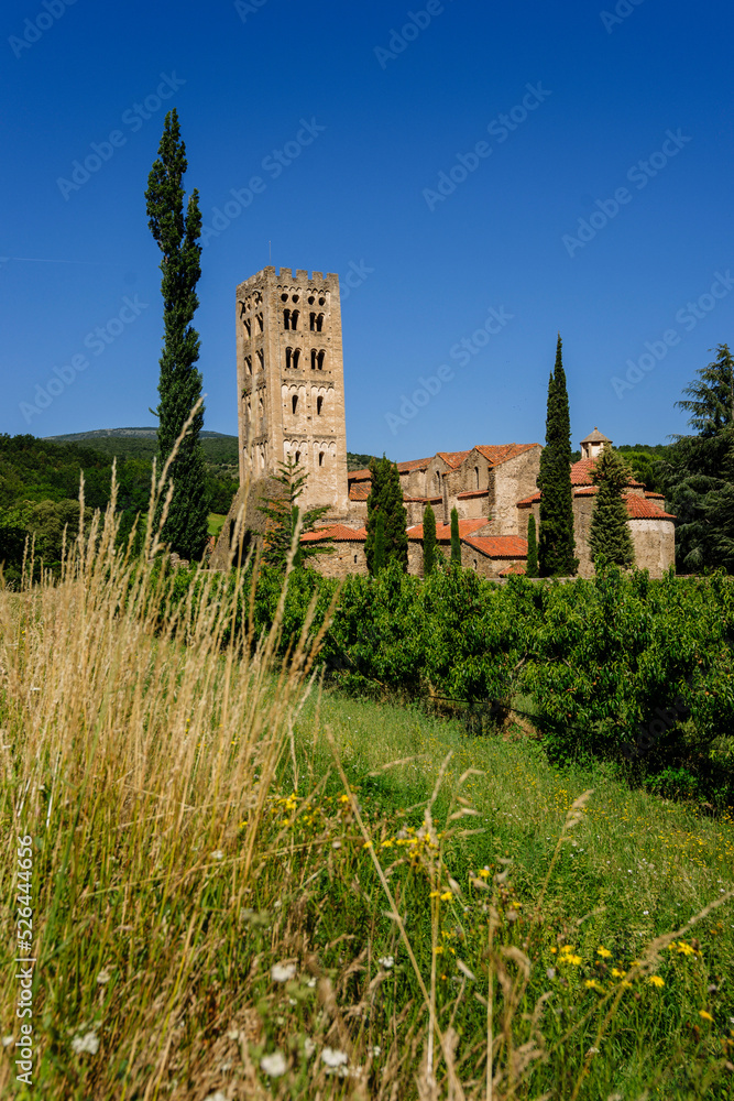 monasterio benedictino de Sant Miquel de Cuixa , año 879, pirineos orientales,Francia, europa