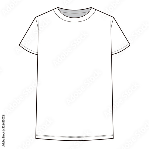 T-shirt Top illustration design  Flat Drawing Fashion Flat Sketches