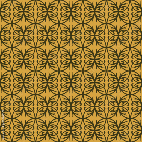 Vintage seamless pattern vintage ceramic tile design with floral, geometric background