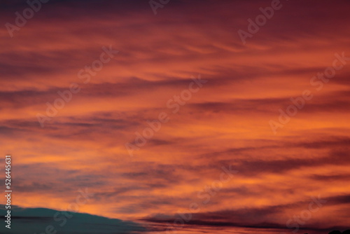 cloudy sunset with orange and pink clouds © PH alex aviles