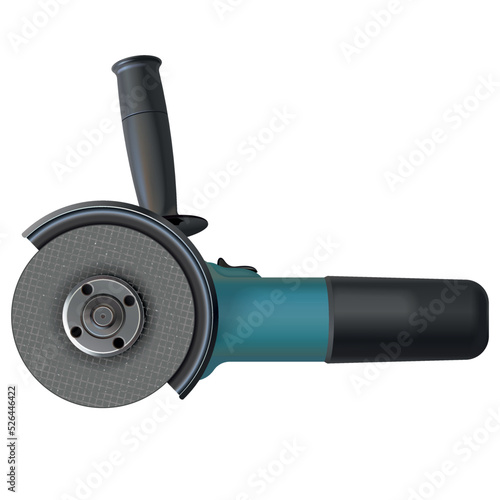 Vector Angle Grinder with Saw Disk