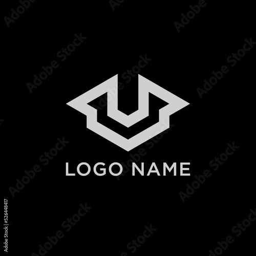 letter v logo unique logo