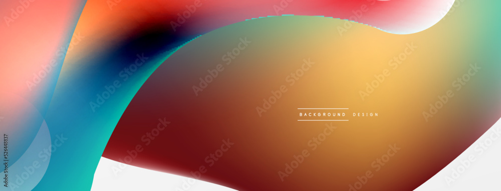 Fluid abstract background, round shapes and circle flowing design for wallpaper, banner, background or landing Fluid abstract background, round shapes and circle flowing design for wallpaper, banner, background or landing