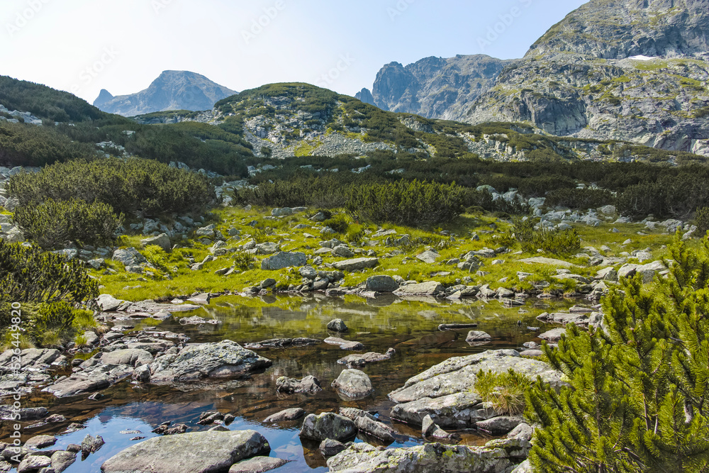 Landscape of Rila Mountain near The Scary lake, Bulgaria Landscape of Rila Mountain near The Scary lake, Bulgaria